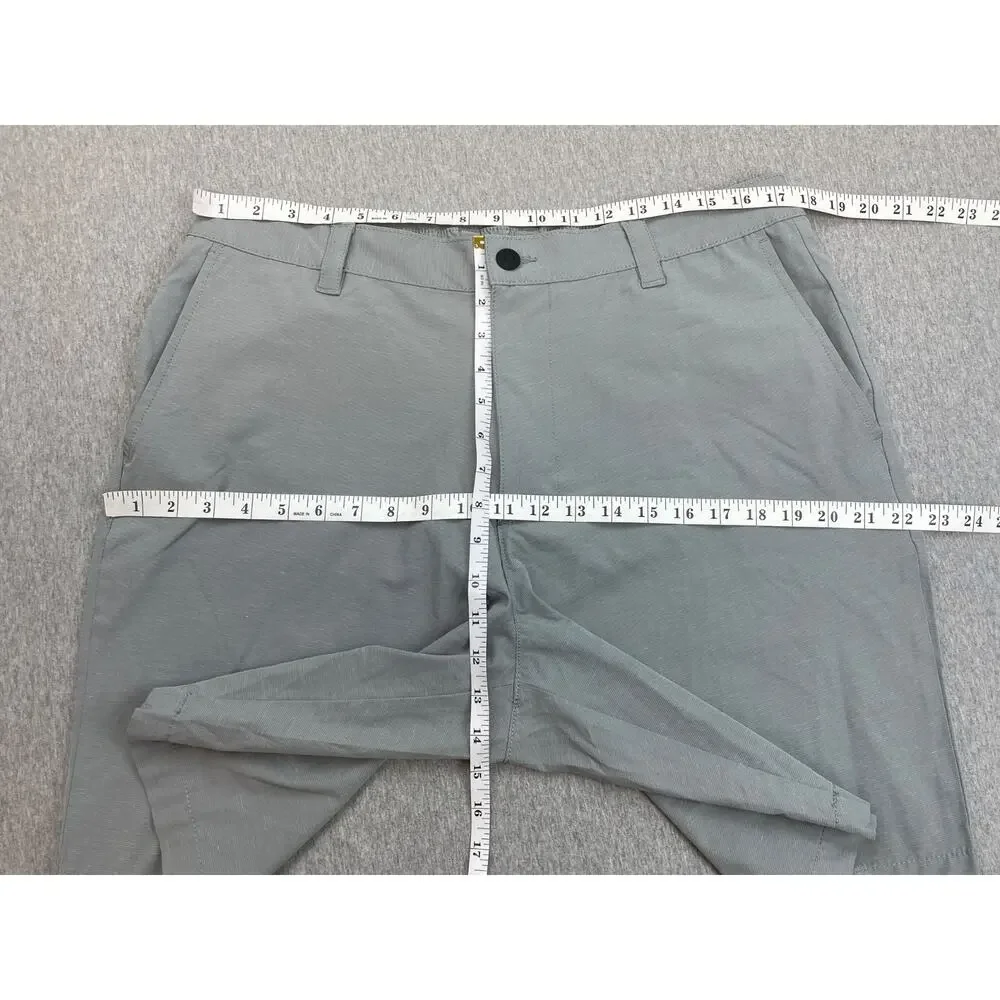 Banana Republic Short Mens 36 Gray Cotton‎ Blend Stretch Chino 10